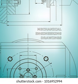 Mechanics. Technical design. Engineering style. Mechanical. Corporate Identity. Light blue
