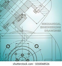 Mechanics. Technical design. Engineering style. Mechanical. Cover, flyer, banner. Corporate Identity. Light blue