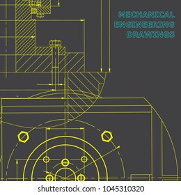 Mechanics. Technical design. Engineering style. Mechanical instrument making. Cover. Corporate Identity. Gray