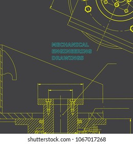 Mechanics. Technical design. Engineering style. Mechanical instrument making. Cover. Gray