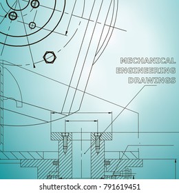 Mechanics Technical Design Light Blue Stock Vector (Royalty Free ...