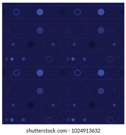 Mechanism and abstract interface seamless pattern. Design for print, fabric, textile. Seamless wallpaper.