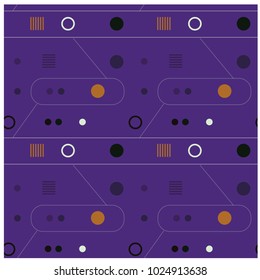 Mechanism and abstract interface seamless pattern. Design for print, fabric, textile. Seamless wallpaper.