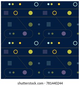 Mechanism and abstract interface seamless pattern. Design for print, fabric, textile. Seamless wallpaper.