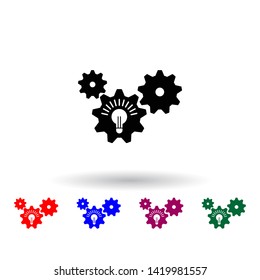 mechanism for developing ideas multi color icon. Elements of concentration set. Simple icon for websites, web design, mobile app, info graphics