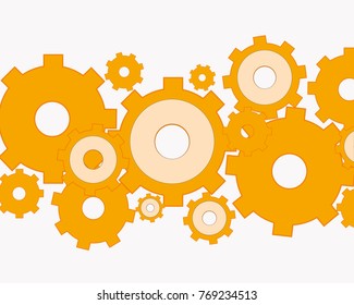 Mechanism from ensemble quadruplets on white background is insulated