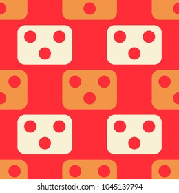 Mechanism face seamless pattern. Strict line geometric pattern for your design.