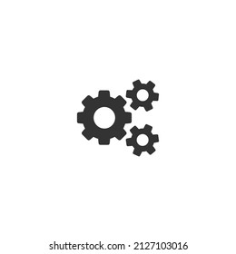 Mechanism, gear, premium quality flat icon. Vector logo concept for web graphics, EPS 10