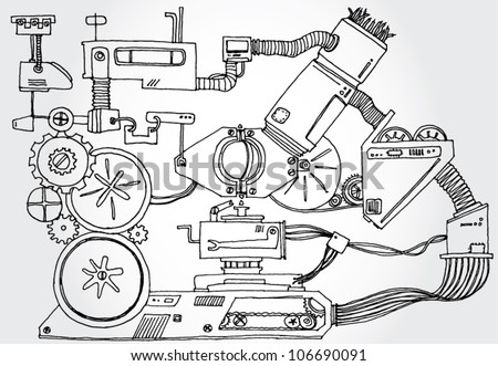 Mechanism Hand Drawn