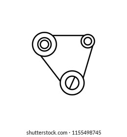 mechanism icon. Element of production icon for mobile concept and web apps. Thin line mechanism icon can be used for web and mobile on white background