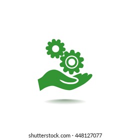 Mechanism Icon Vector. 