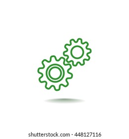 Mechanism Icon Vector. 