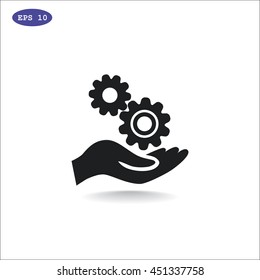 Mechanism Icon Vector. 