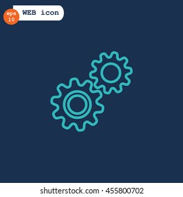 Mechanism Icon Vector. 