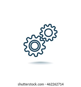 Mechanism Icon Vector. 