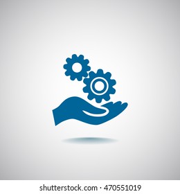 Mechanism Icon Vector. 