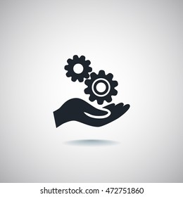 Mechanism Icon Vector. 