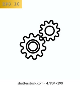 Mechanism Icon Vector. 