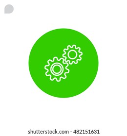 Mechanism Icon Vector. 