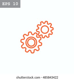 Mechanism Icon Vector. 