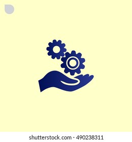 Mechanism Icon Vector. 