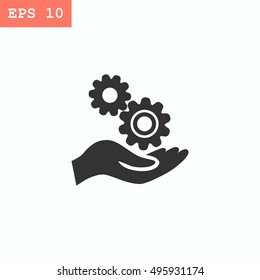 Mechanism Icon Vector. 