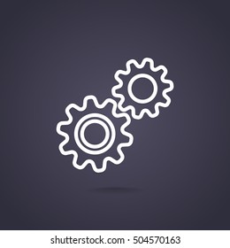 Mechanism Icon Vector. 