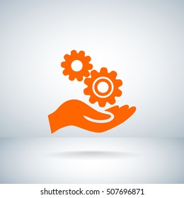 Mechanism Icon Vector. 