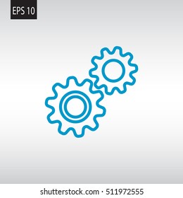 Mechanism Icon Vector. 