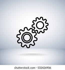 Mechanism Icon Vector. 