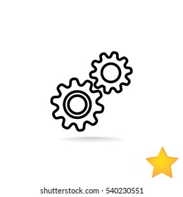Mechanism Icon Vector. 