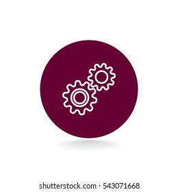 Mechanism Icon Vector. 
