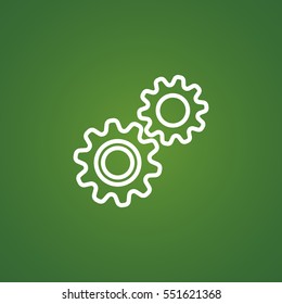 Mechanism Icon Vector. 