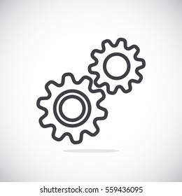 Mechanism Icon Vector. 