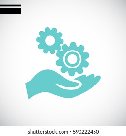 Mechanism Icon Vector. 