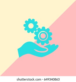 Mechanism Icon Vector. 