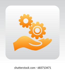 Mechanism Icon Vector. 