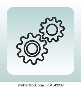 Mechanism Icon Vector. 