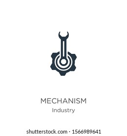 Mechanism icon vector. Trendy flat mechanism icon from industry collection isolated on white background. Vector illustration can be used for web and mobile graphic design, logo, eps10