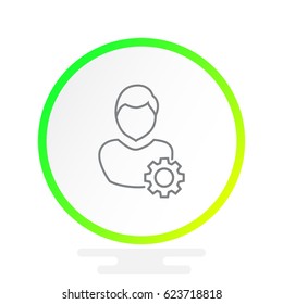 Mechanism Icon Vector.Management