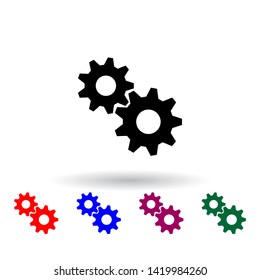 mechanism multi color icon. Elements of engineering set. Simple icon for websites, web design, mobile app, info graphics