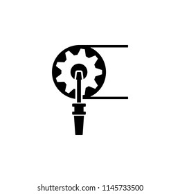 mechanism and screwdriver icon. Element of engineering icon. Premium quality graphic design icon. Signs and symbols collection icon for websites, web design, mobile app