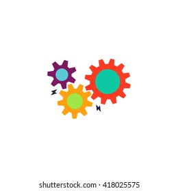 Mechanism Simple Flat Vector Icon Stock Vector (Royalty Free) 418025575 ...