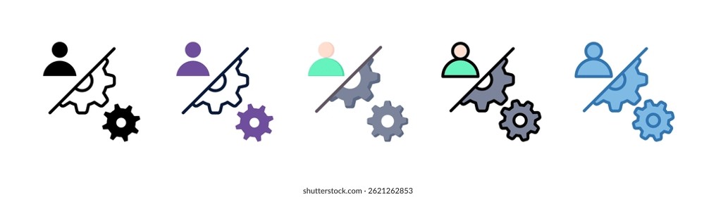 Mechanization Icon Element For Design