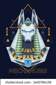 mechanubis illustration - vector file