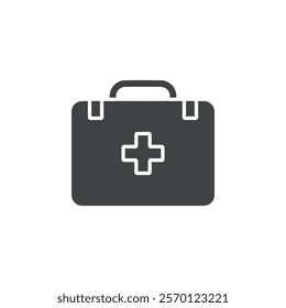 med kit icon Flat logo set collection