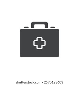 med kit icon Flat logo set collection