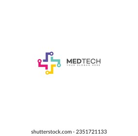 med tech logo Design Template Vector icon