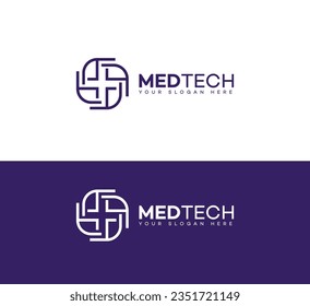 med tech logo Design Template Vector icon