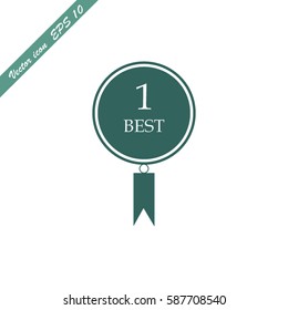 Medal 1st place best vector icon